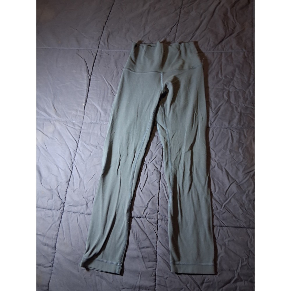 Lululemon Align High Rise Pant 21 Teal Slate Blue Leggings Size 2 Nulu Yoga